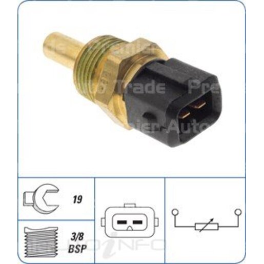 Hyundai Excel Coolant Temperature Sensor - Silvertop / Large Thread