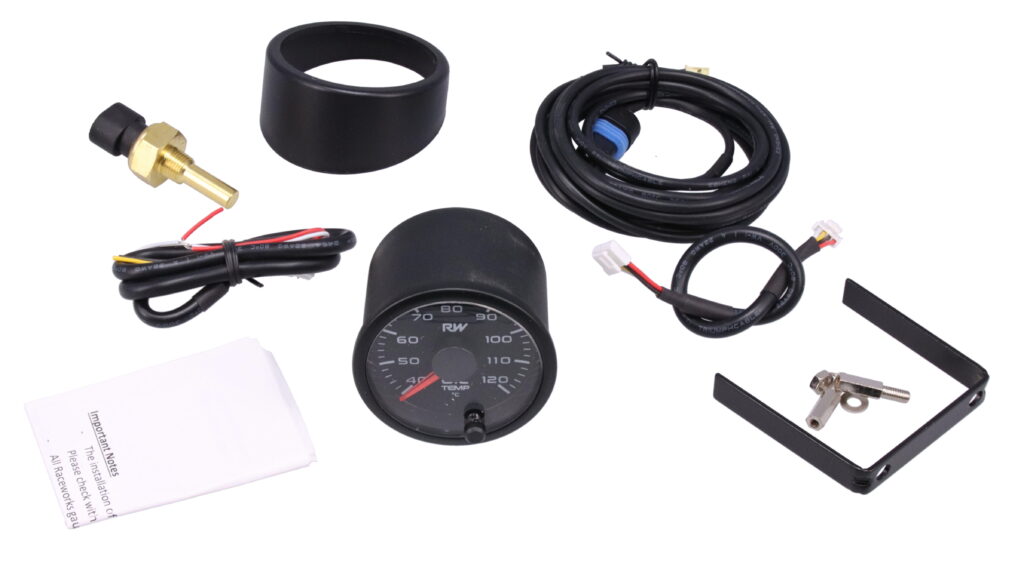 Raceworks 52mm Electronic Water Temperature Gauge - image 2