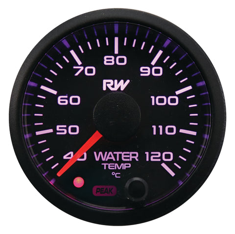 Raceworks 52mm Electronic Water Temp Gauge Kit (40-120degC)