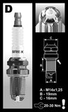 BRISK SPARK PLUG DOR15LGS Premium LGS (Set of 4)
