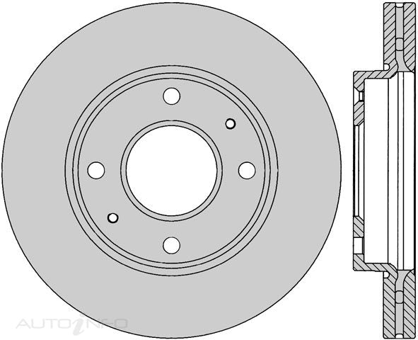 Protex Ultra Front Disc Rotor - J2 Lantra / XD Elantra - Each