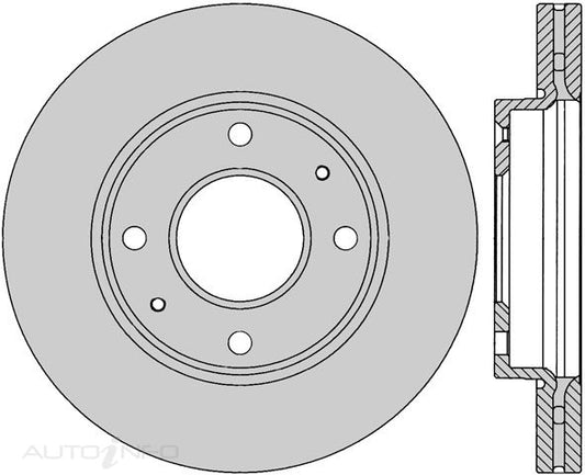 Protex Ultra Front Disc Rotor - J2 Lantra / XD Elantra - Each