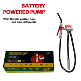 Fuel Transfer Pump with Flexible Suction Hose and Shutoff Nozzle (Includes Racing JUG adaptor
