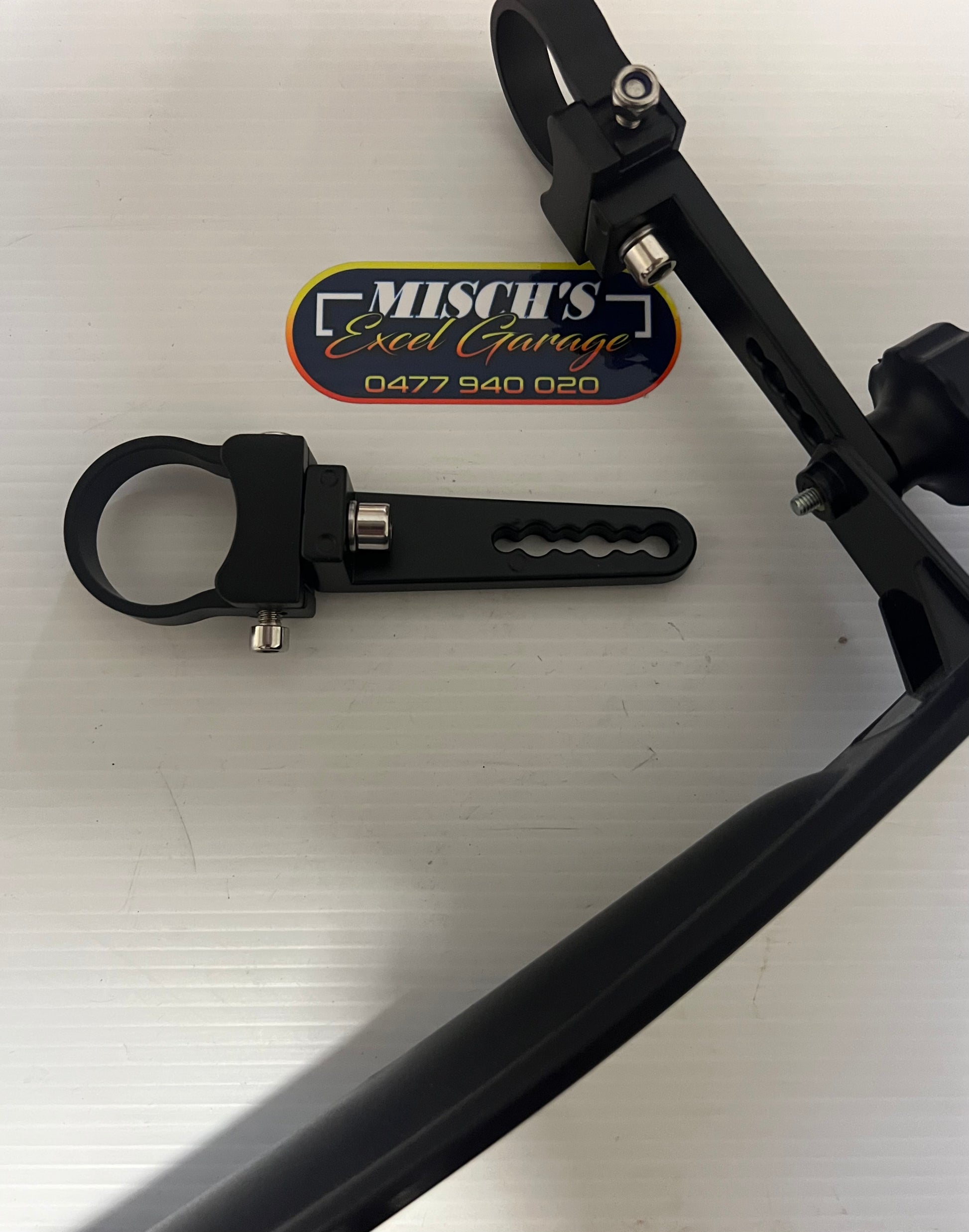 Wide View Rear-View Mirror with Adjustable Brackets - image 3