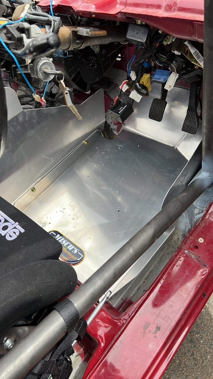 Hyundai Excel Aluminium Driver Floor Tray & Shifter Guard