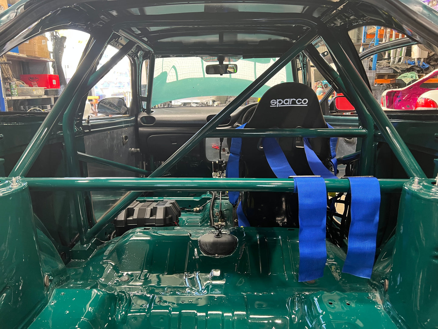 Hyundai Excel Full Weld-In Roll Cage - Excel Garage - image 12