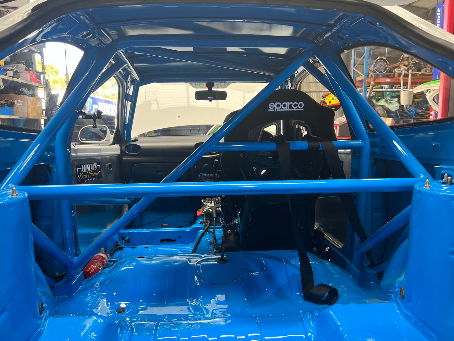 Hyundai Excel Full Weld-In Roll Cage - Excel Garage - image 15