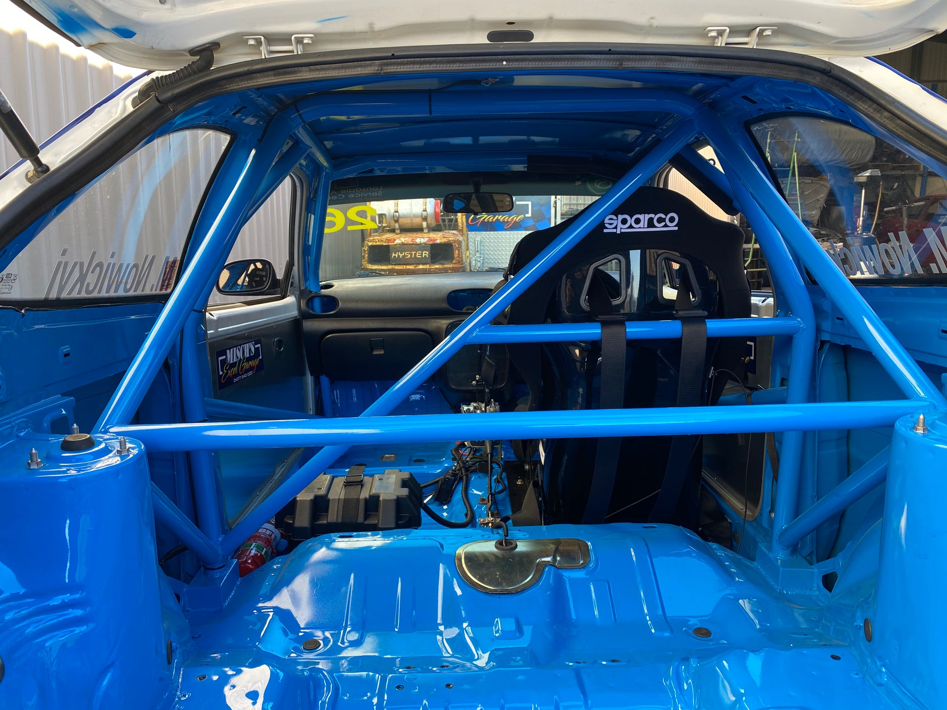Hyundai Excel Full Weld-In Roll Cage - Excel Garage - image 13